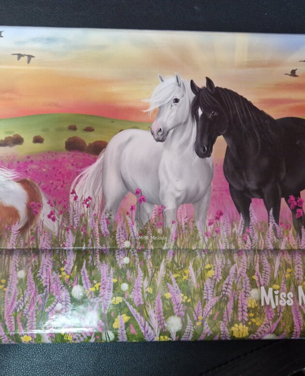 Pochette d'écriture avec papiers et enveloppes Miss Melody chevaux
