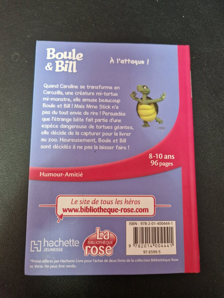 Livre "Boule et Bill" La Bibliothèque rose - neuf - Image 2