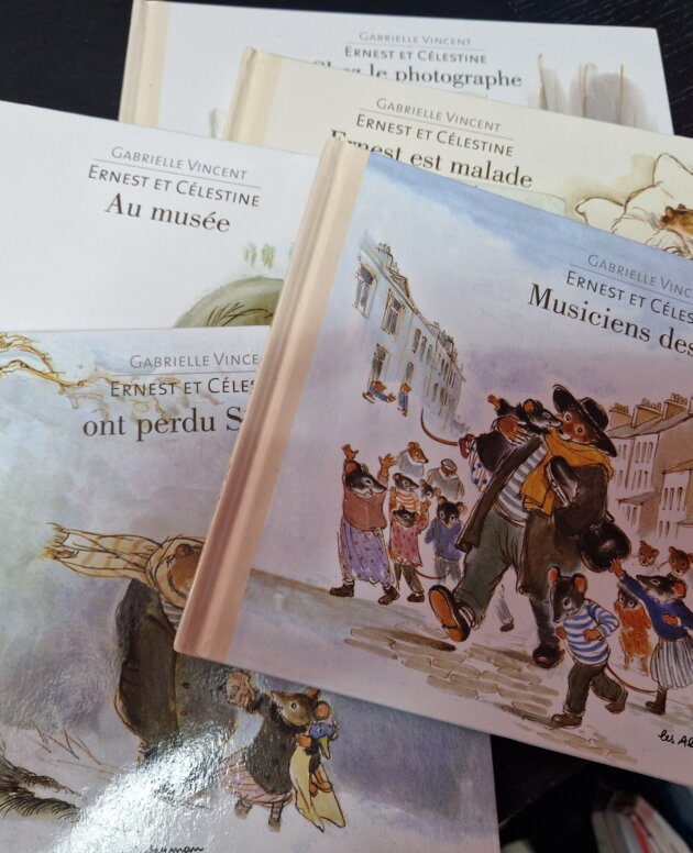 Lot de 5 livres Ernest et Célestine - neufs