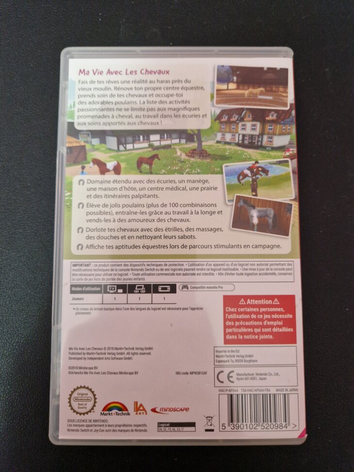 Jeu Switch "Ma vie avec les chevaux" - très peu utilisé - Image 2