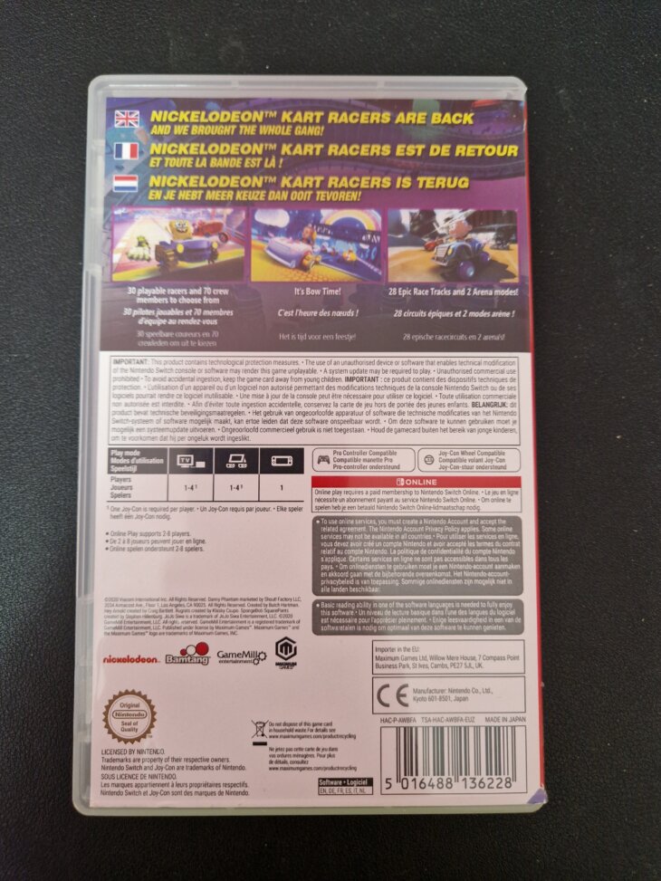 Jeu Switch "Kart Racers Grand Prix"- très peu utilisé - Image 2