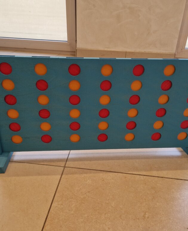 Jeu géant en bois 4 en ligne +/- 60cm - très bon état