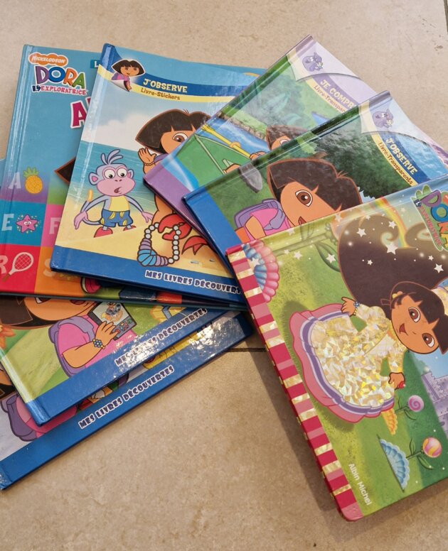 Lot de 6 livres Dora