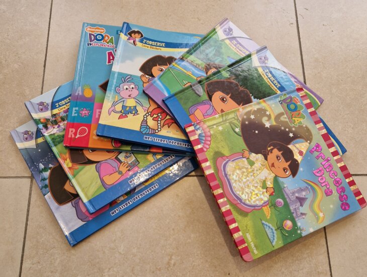 Lot de 6 livres Dora