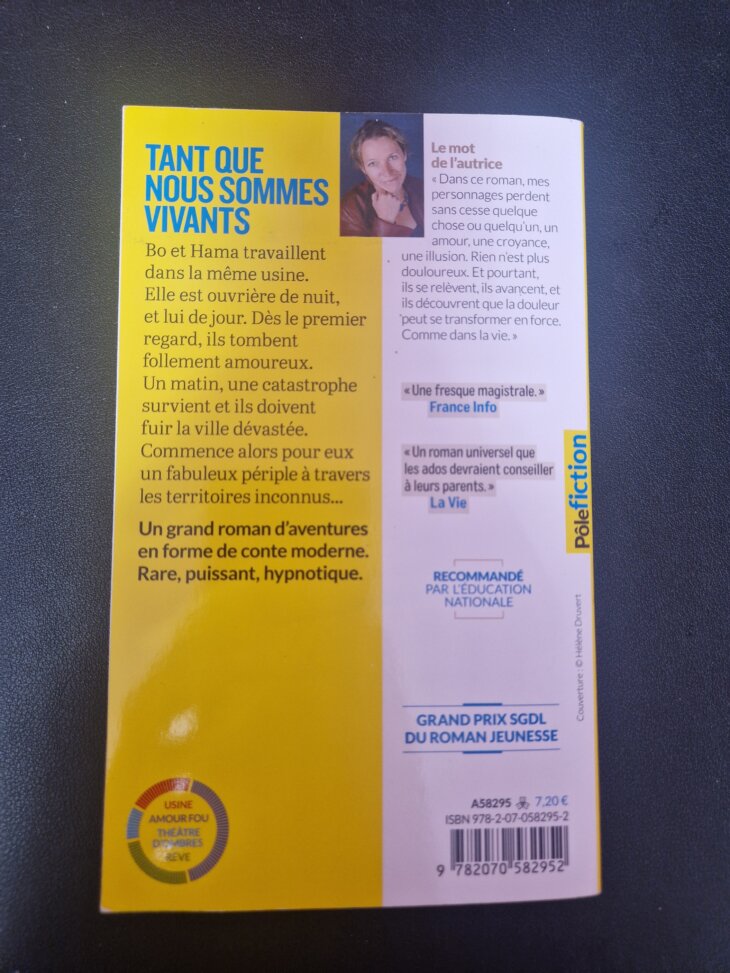 Livre "Tant que nous sommes vivants" - Anne-Laure Bondoux - Image 2