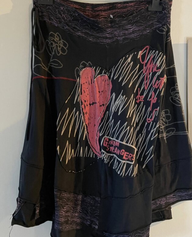 jupe noir fantaise taille L
