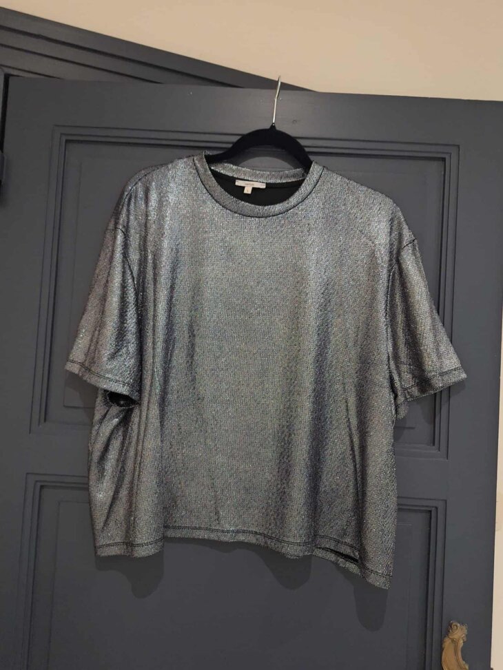 T-shirt brillant bleu - Taille L - Marque VERITAS