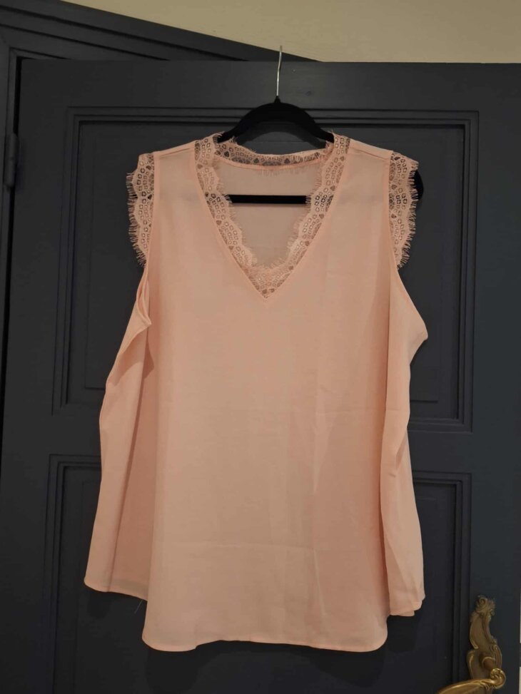 Blouse rose sans manches - Taille 2XL - Sans marque