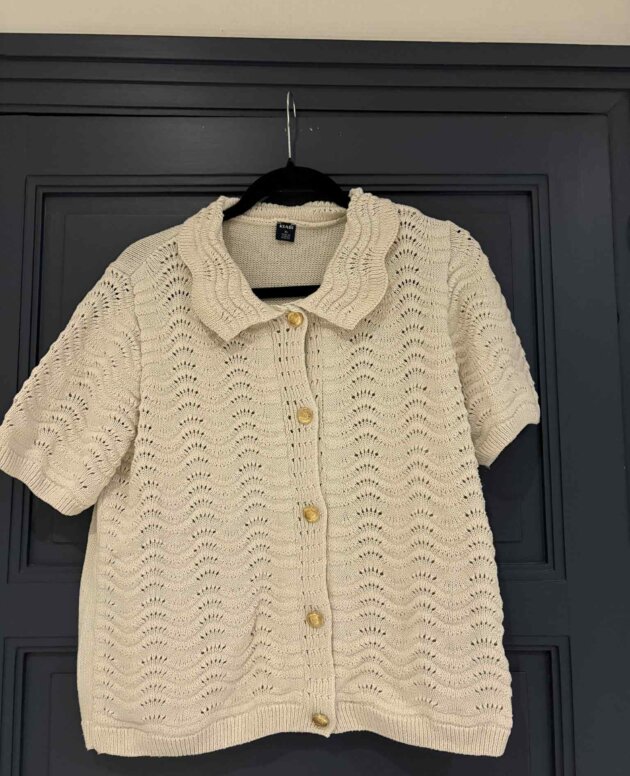 Blouse crème avec boutons dorés - Taille XL - Marque SHEIN