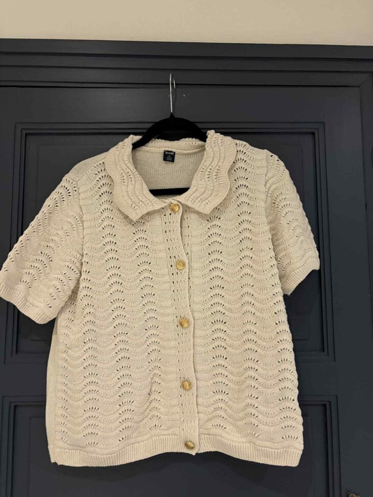 Blouse crème avec boutons dorés - Taille XL - Marque SHEIN