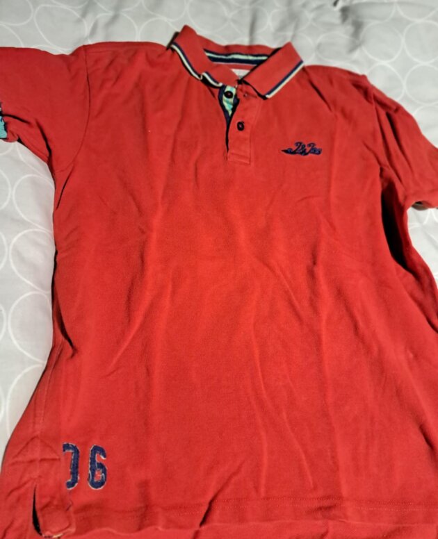 Polo J&Joy, rouge, XS