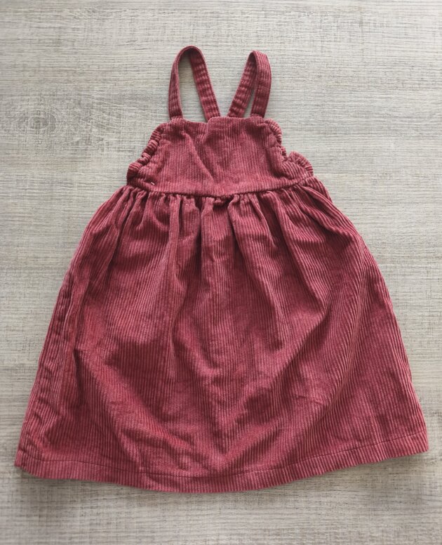 Robe velours rouille Kiabi 24 mois