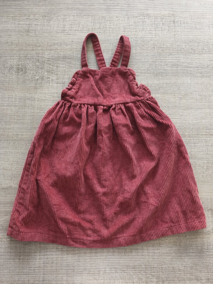 Robe velours rouille Kiabi 24 mois