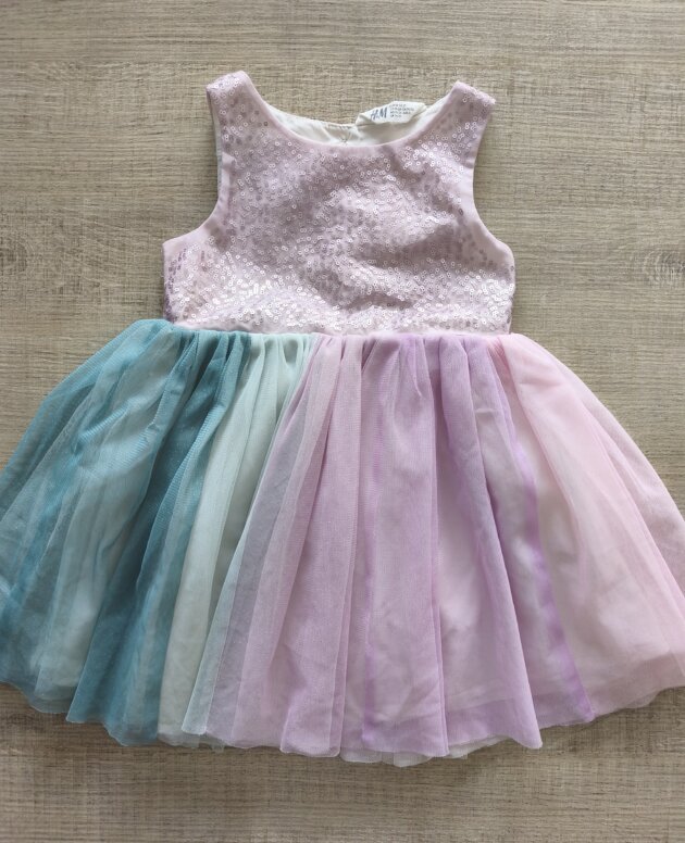 Robe paillette pastel H&M 2 ans