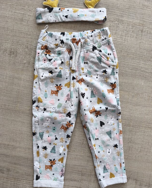 Ensemble pantalon + bandeau renne C&A 2 ans