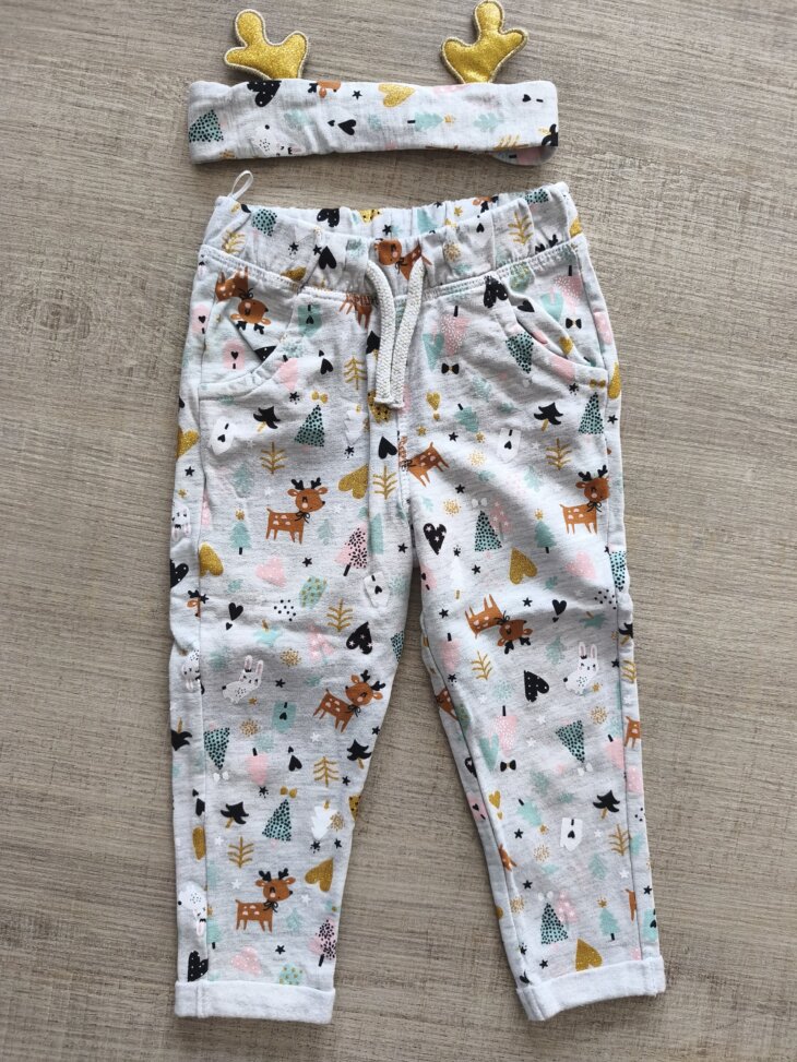 Ensemble pantalon + bandeau renne C&A 2 ans