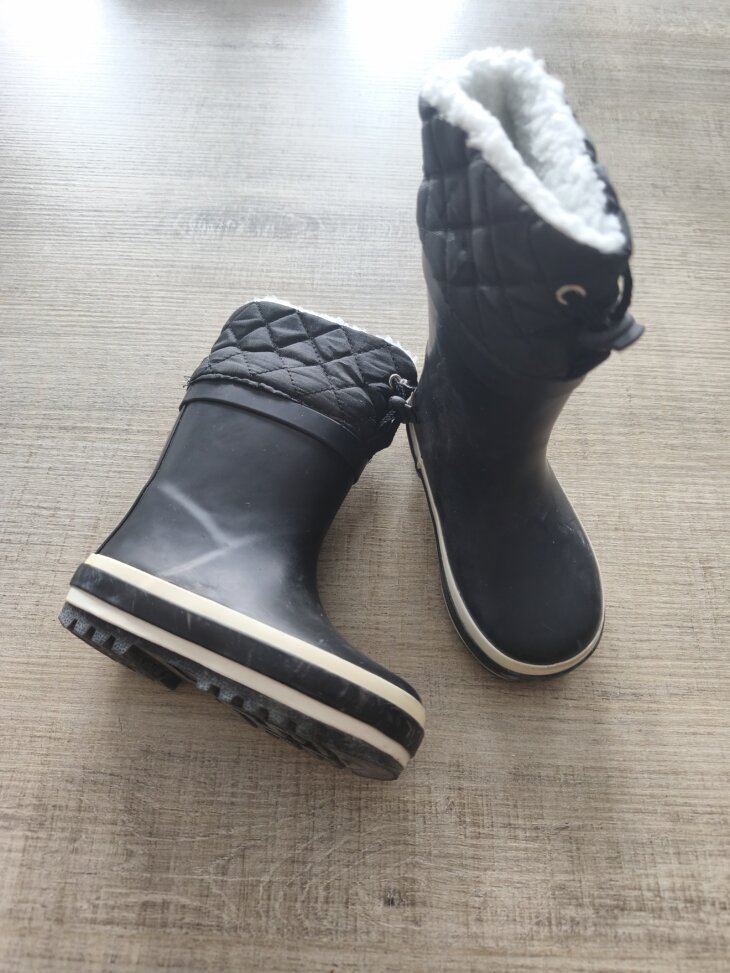 Botte de pluie fourrées noires P22