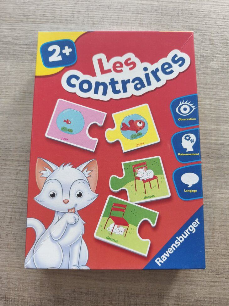 Puzzle Les contraires 2ans et +