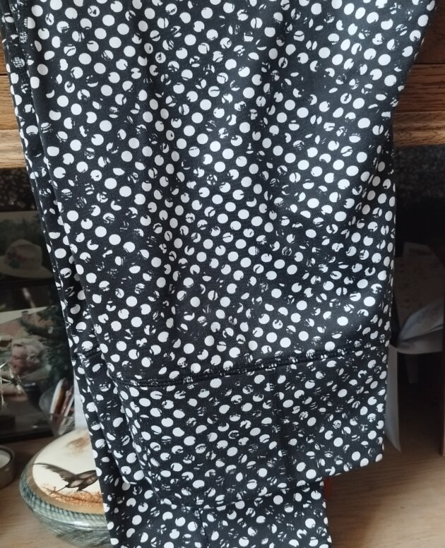 Legging sport H&M, T.M, noir pois blanc long