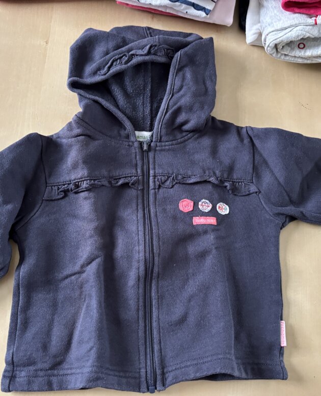 pull capuche bleu marine pré maman