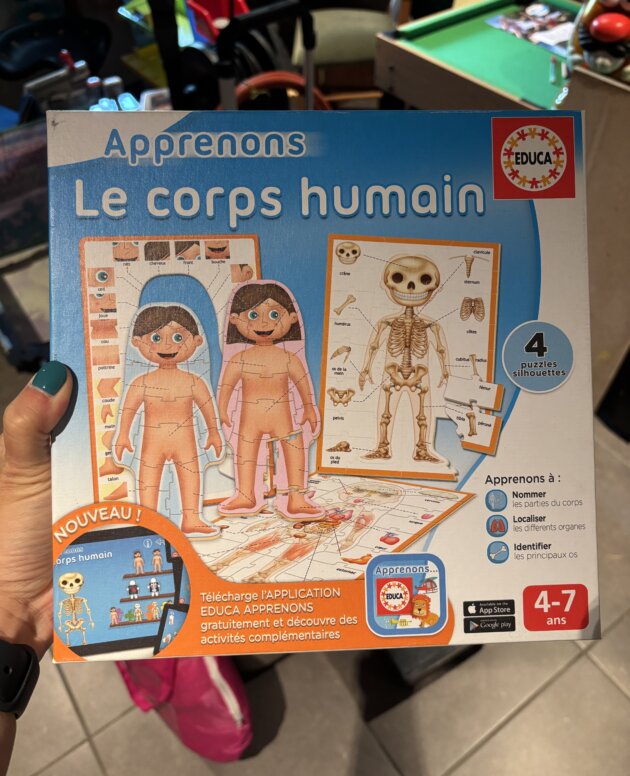 puzzle le corps humain