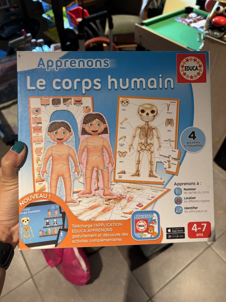 puzzle le corps humain