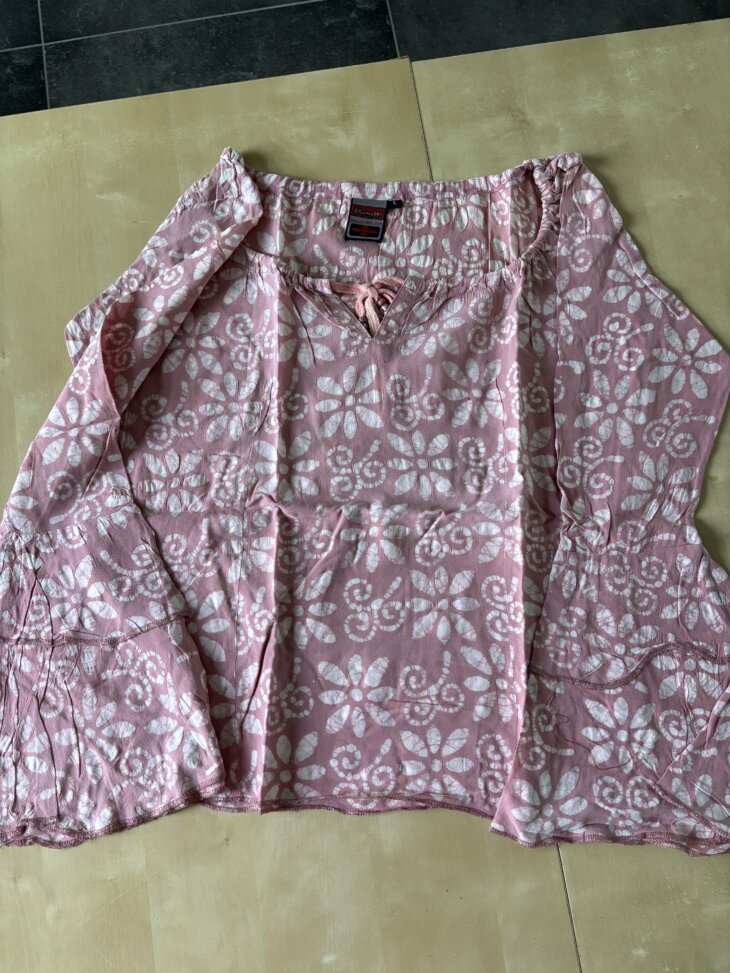 Blouse rose ample taille L