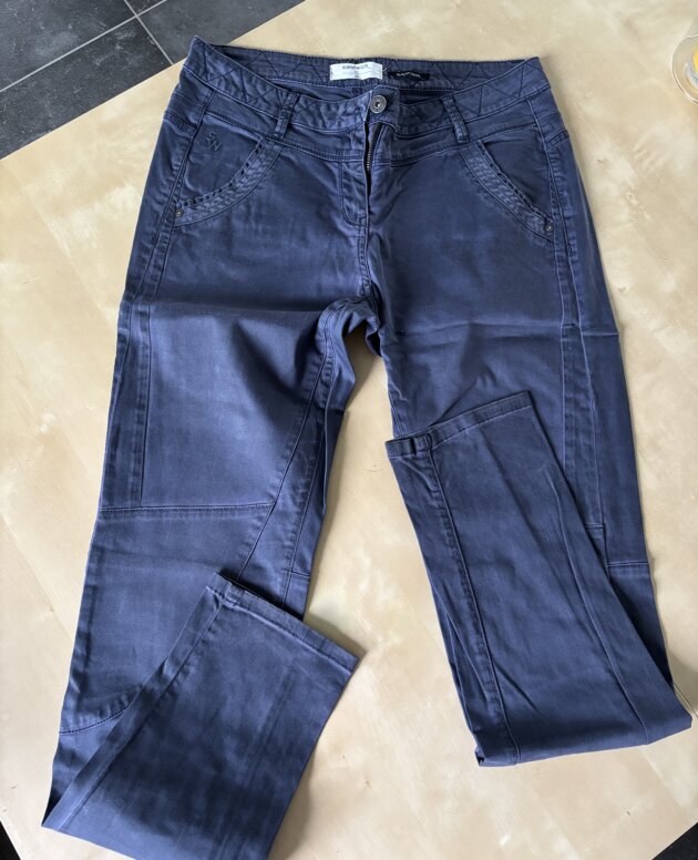 pantalon bleu marine sandwich taille 38