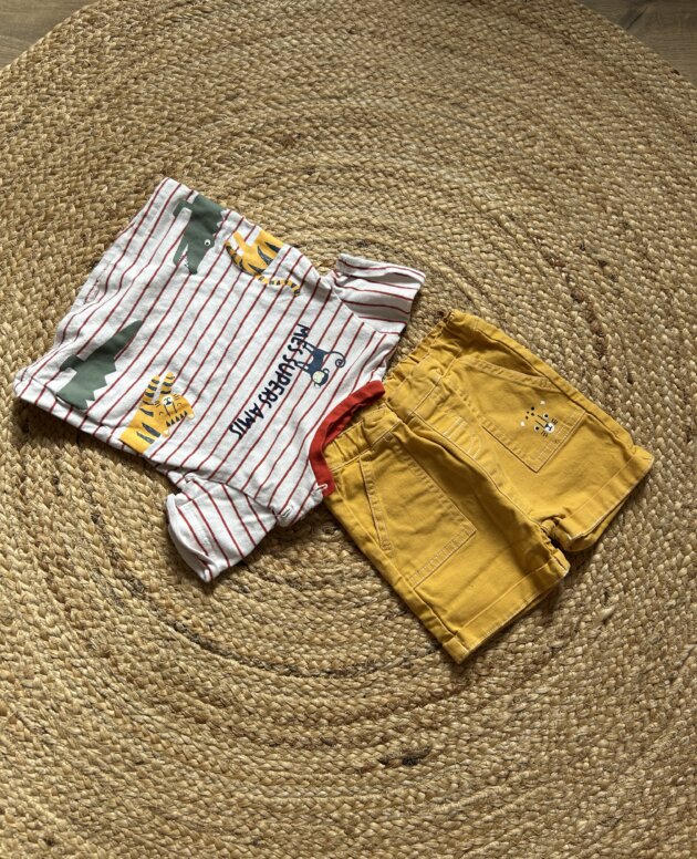 Ensemble short + t-shirt 12 mois