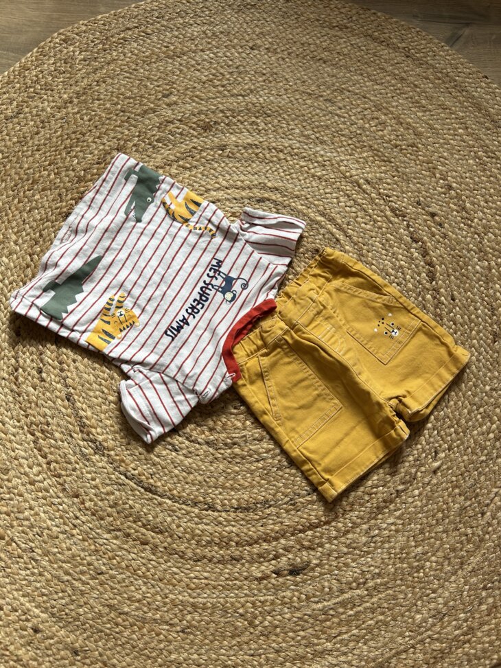 Ensemble short + t-shirt 12 mois
