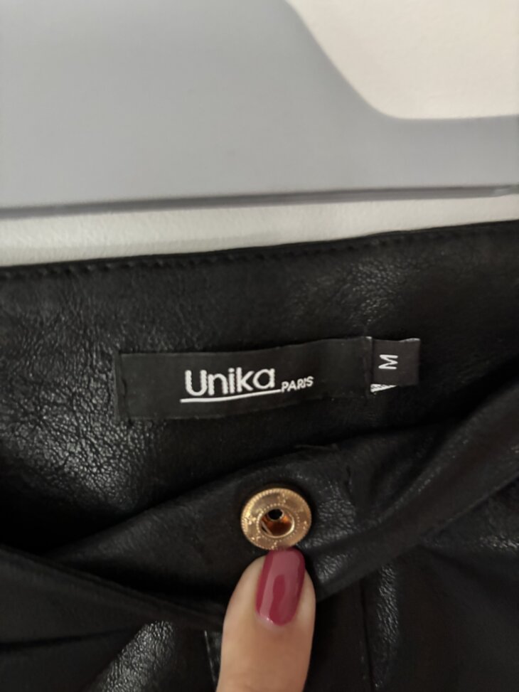 Veste cuire noire Unika M - Image 2