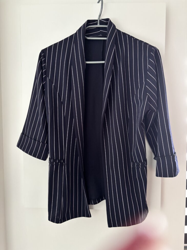 Veste lignée bleu S