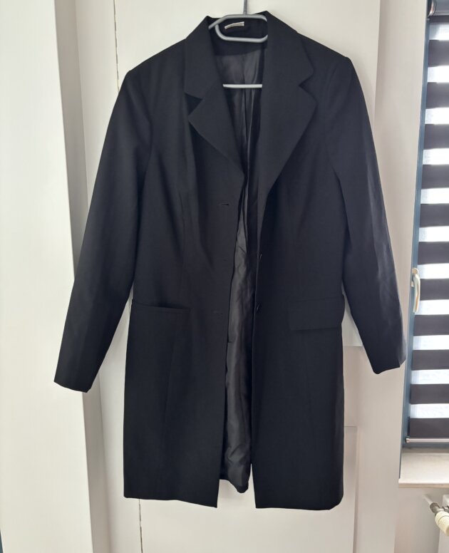 Veste longue noire 40