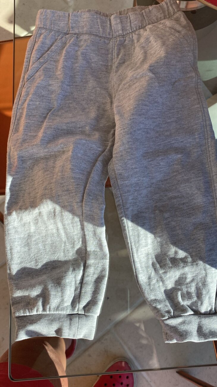 pantalon de training gris clair