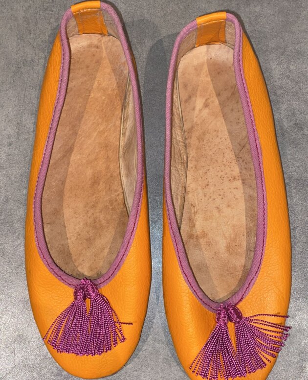 ballerines orange pointure 39