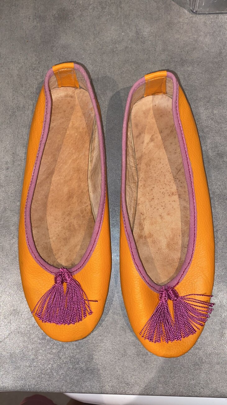 ballerines orange pointure 39