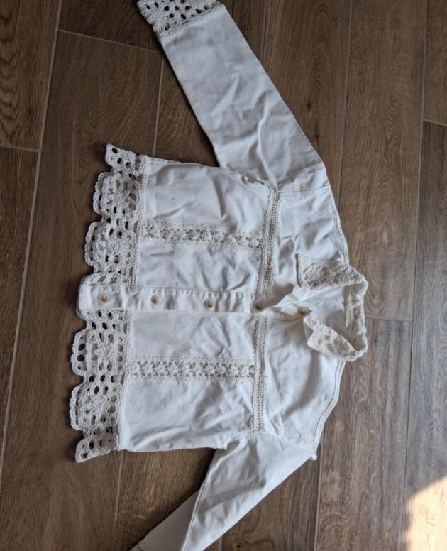 Veste Blanche Taille Unique