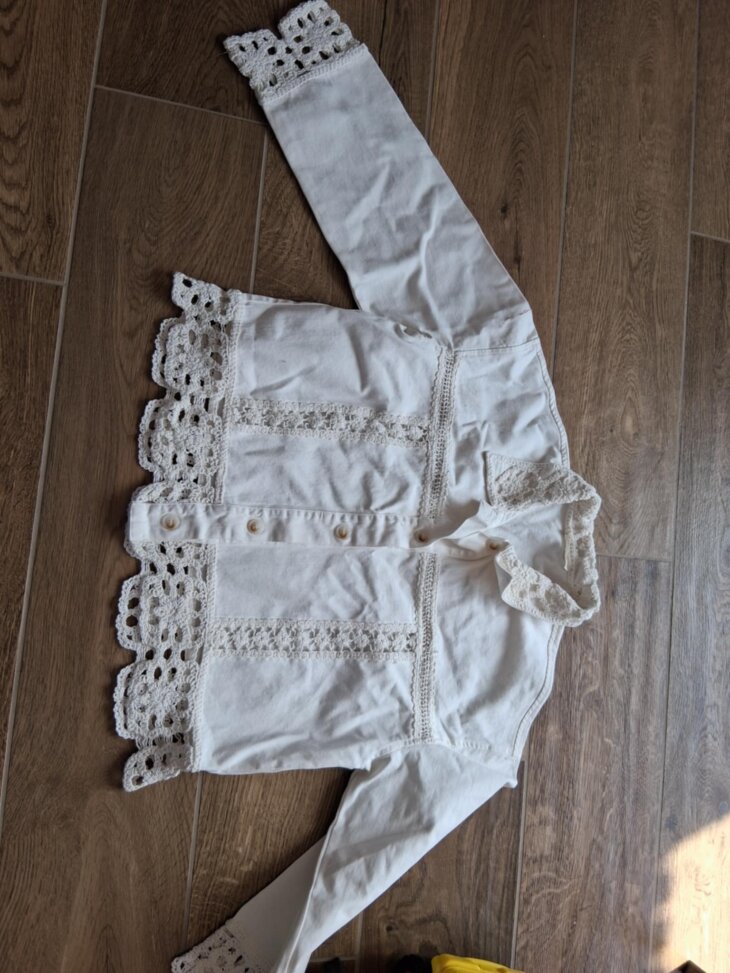 Veste Blanche Taille Unique