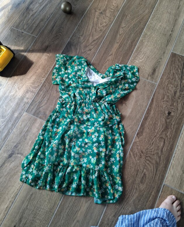 Robe Verte Fleurie Taille 40