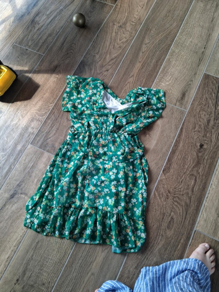 Robe Verte Fleurie Taille 40