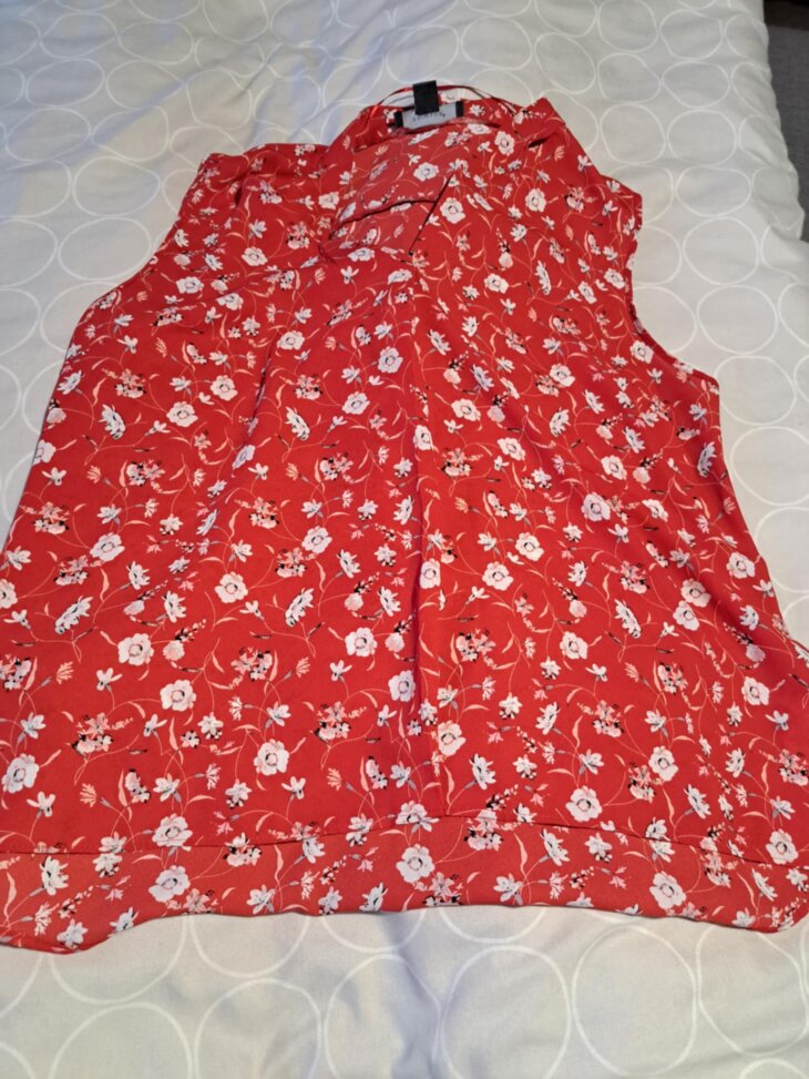 Blouse rouge, sm, 42