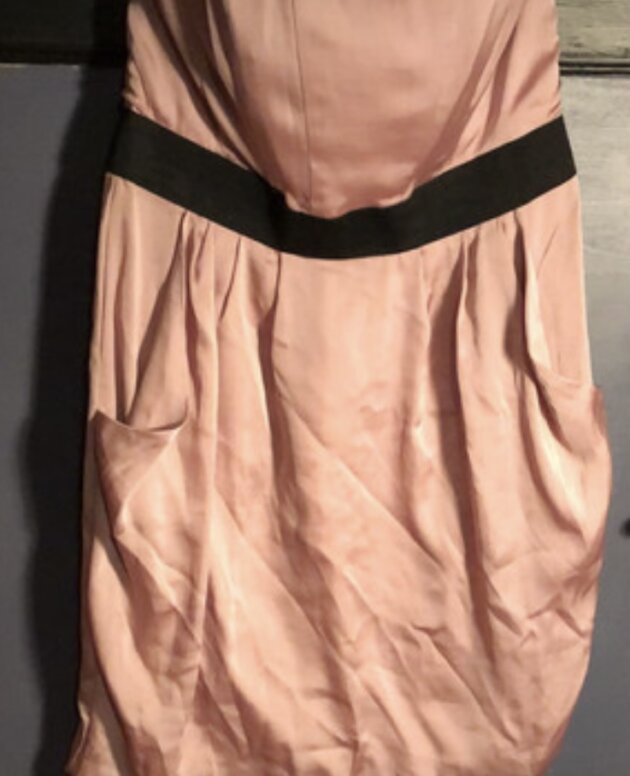Robe bustier cocktail Satin Rose H&M Taille 40