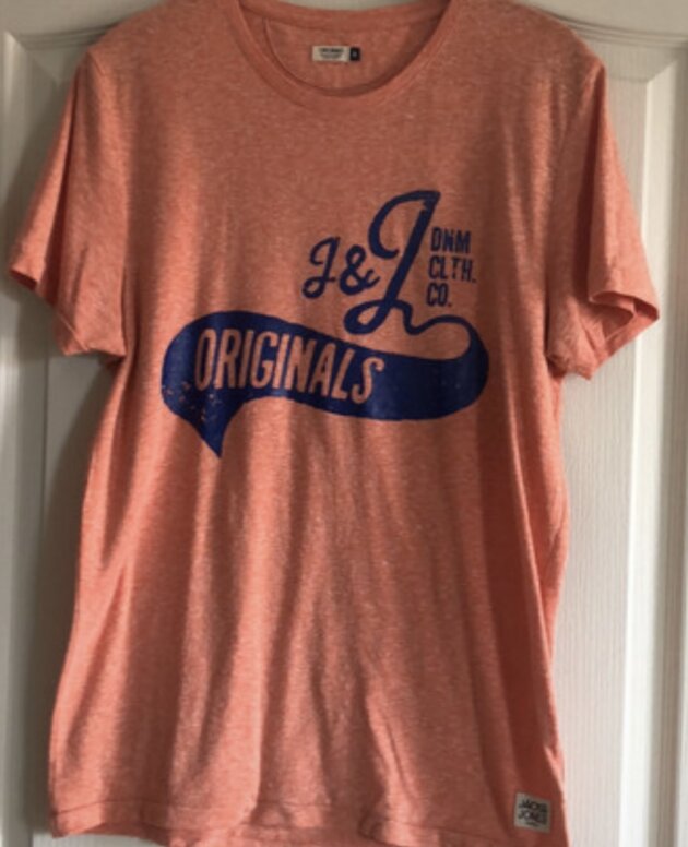 T shirt homme Jack & Jones orange Taille M