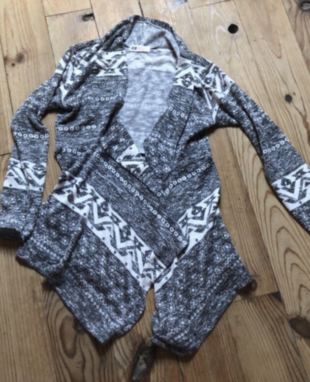 Gilet H&M gris/blanc Taille S