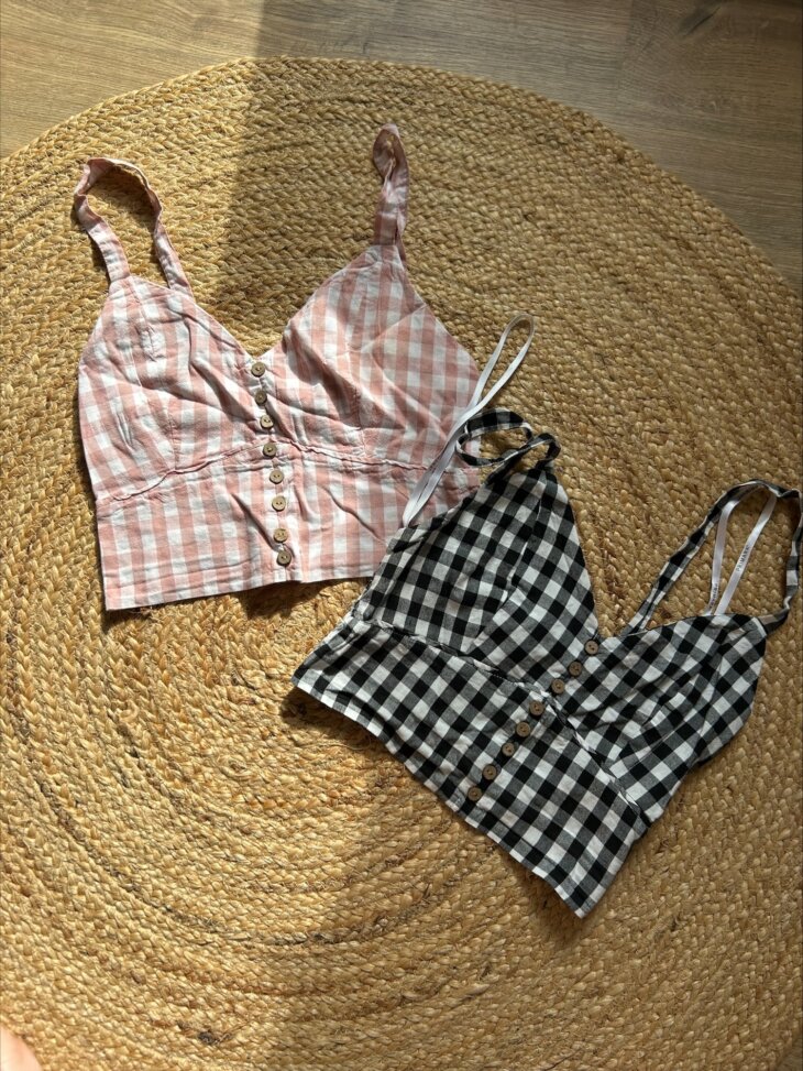 Lots 2X croc top rétro Taille M